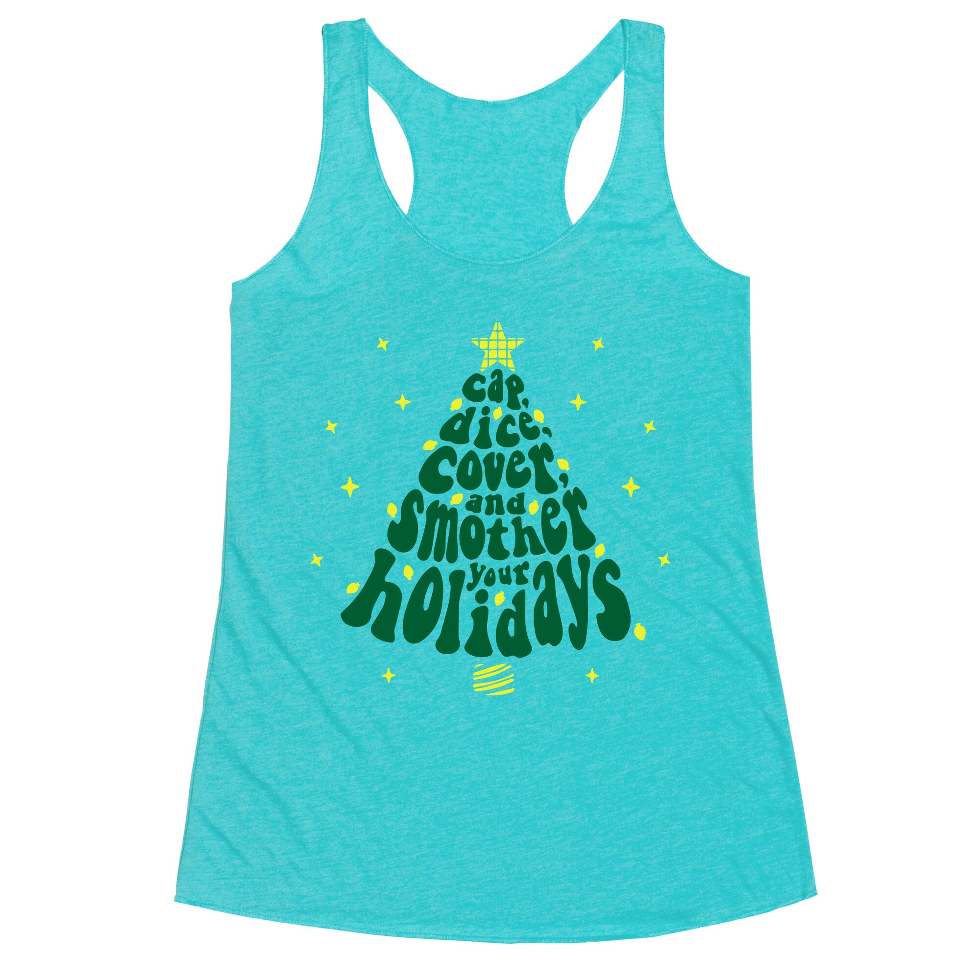 Waffle House Christmas Racerback Tank